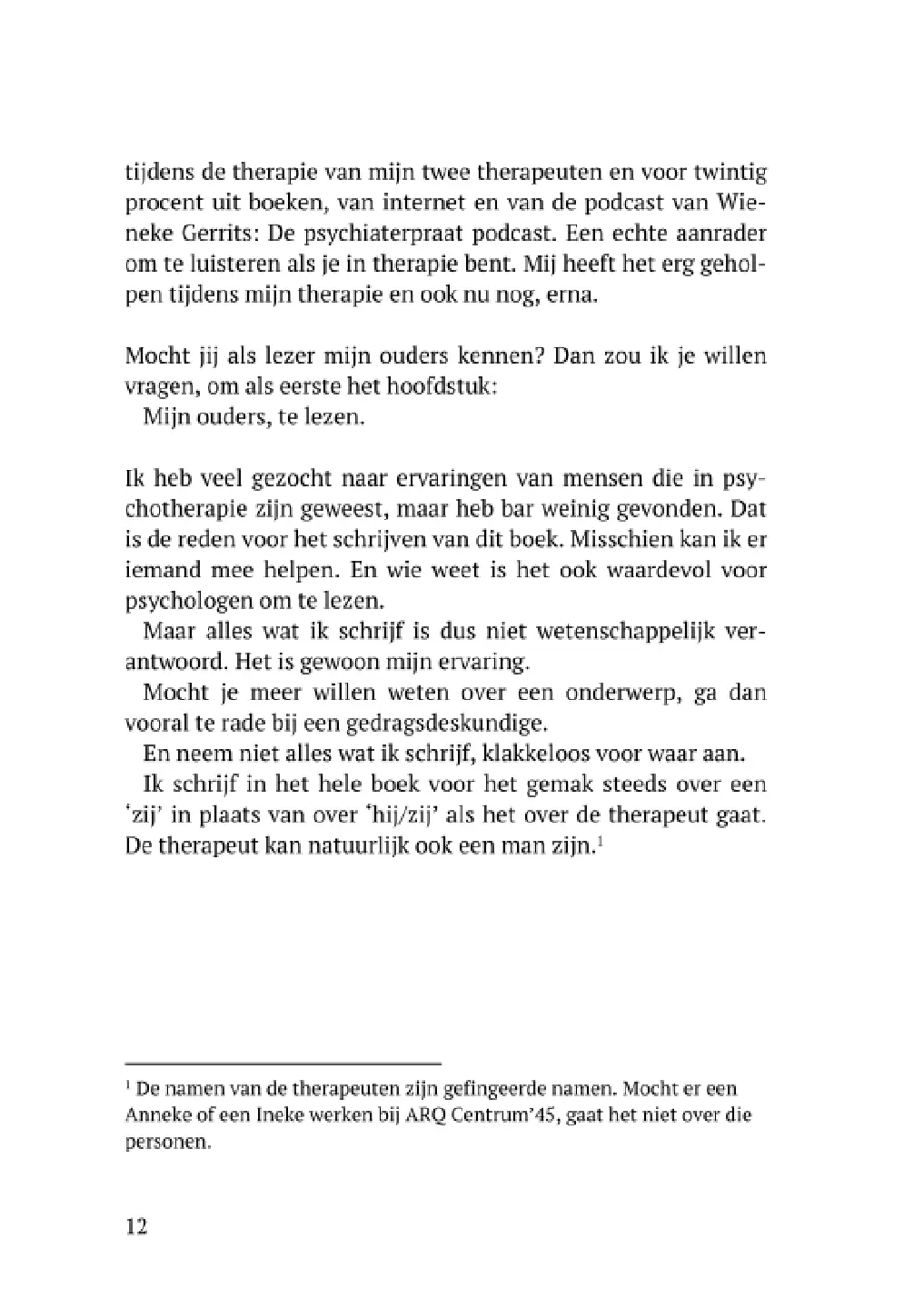 Voorbeeld pagina