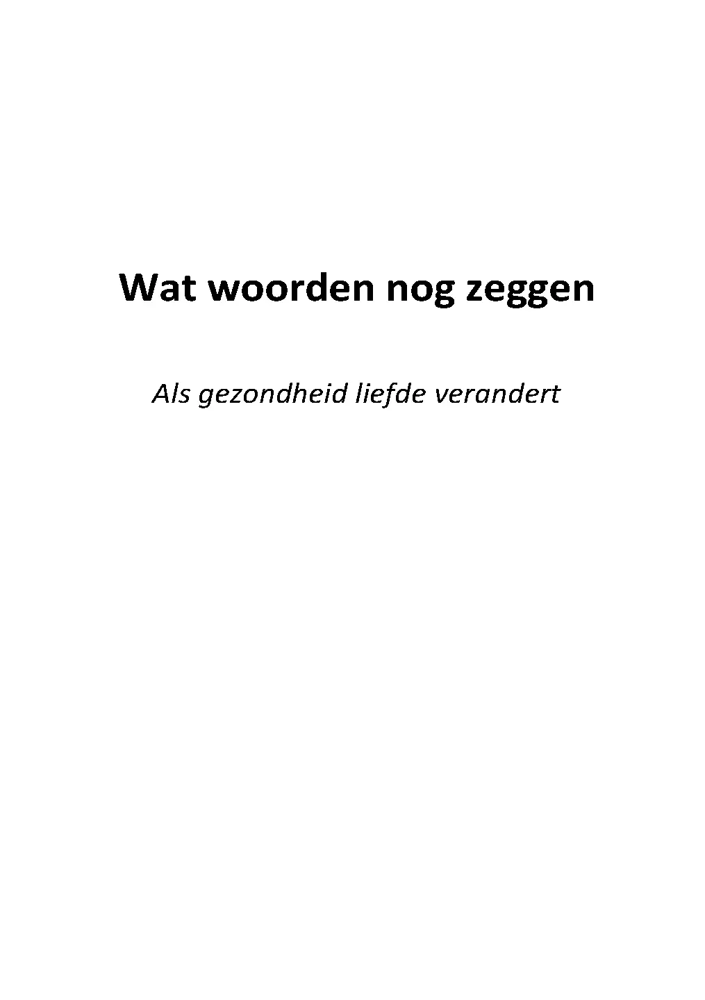 Voorbeeld pagina
