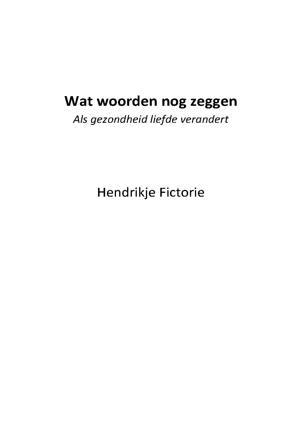 Voorbeeld pagina