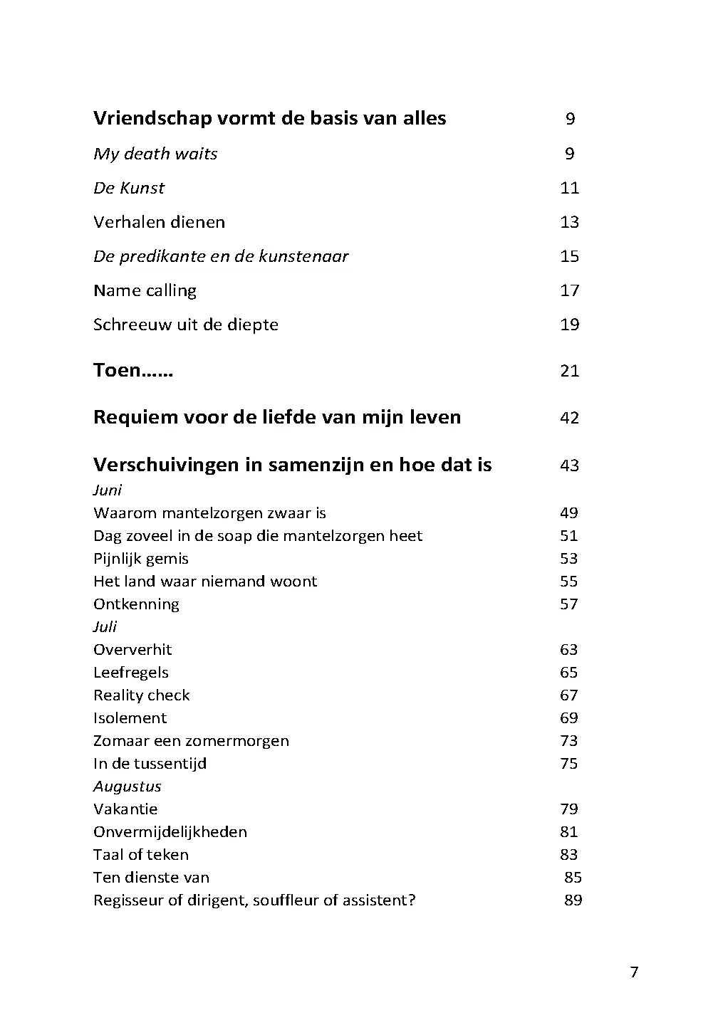Voorbeeld pagina