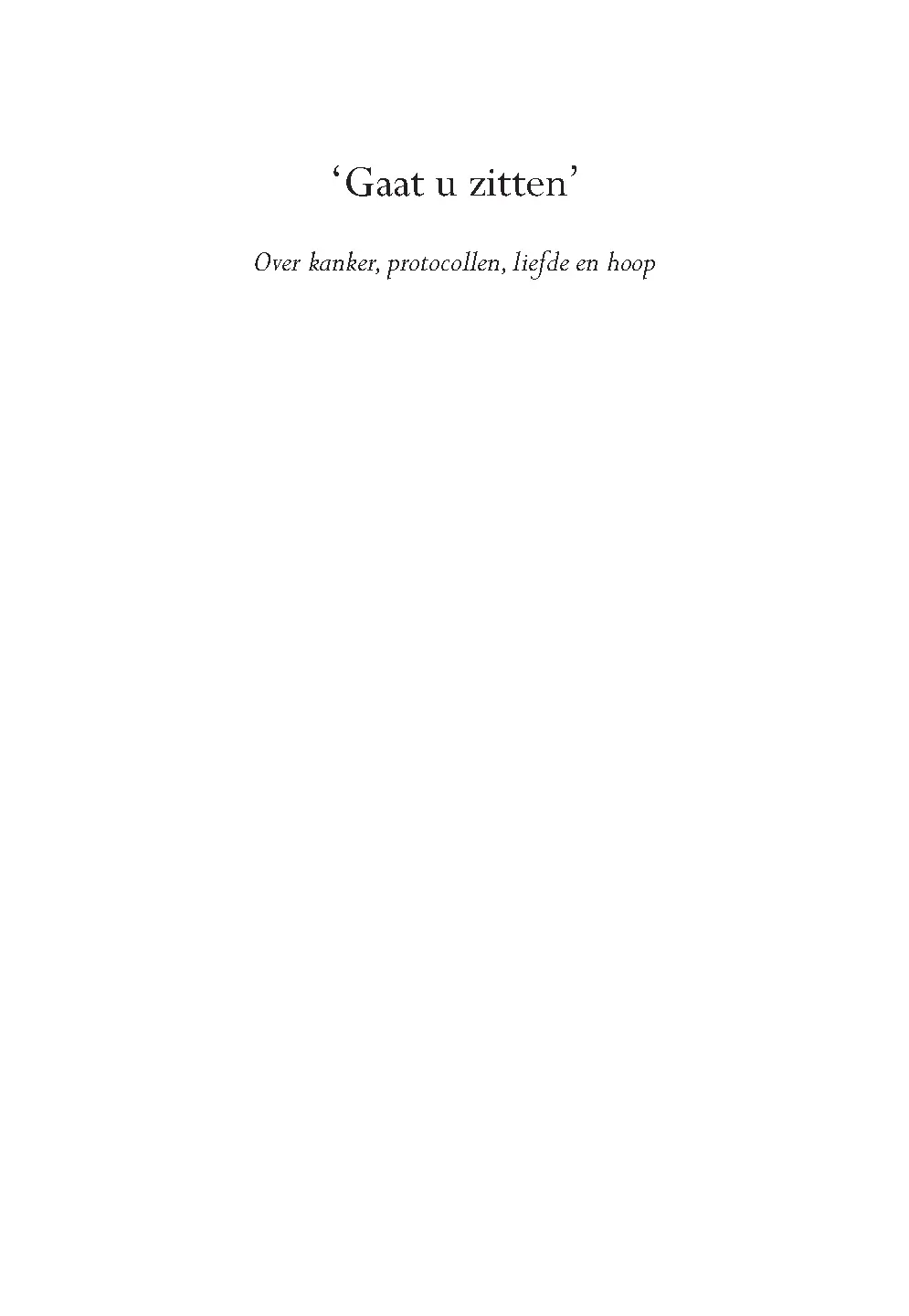 Voorbeeld pagina